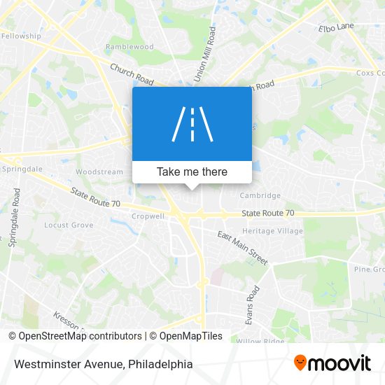 Mapa de Westminster Avenue