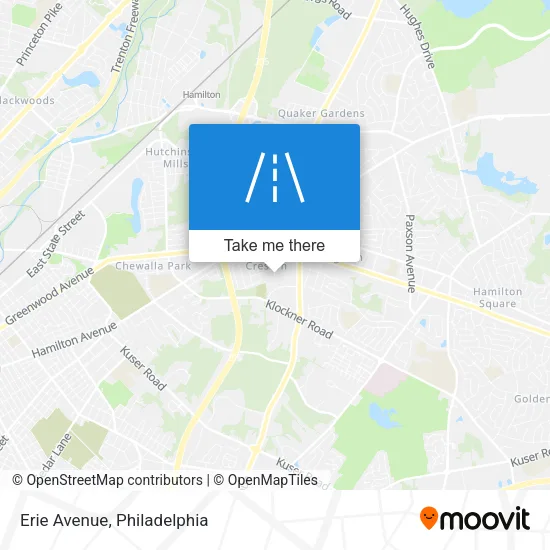 Mapa de Erie Avenue