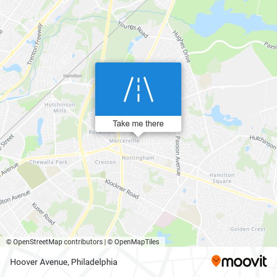 Mapa de Hoover Avenue