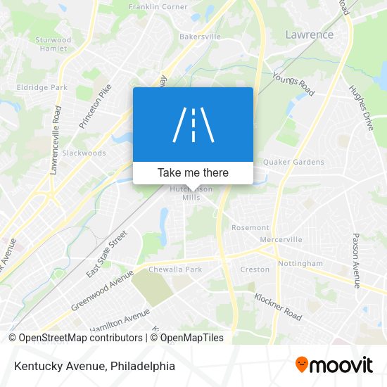 Mapa de Kentucky Avenue