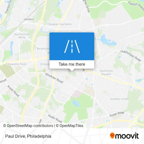 Paul Drive map