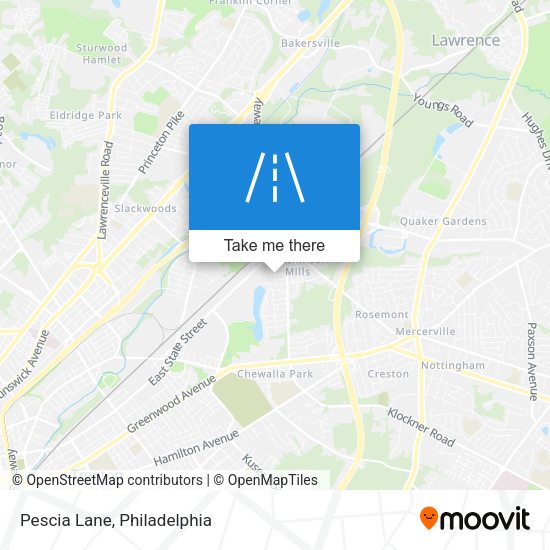 Mapa de Pescia Lane