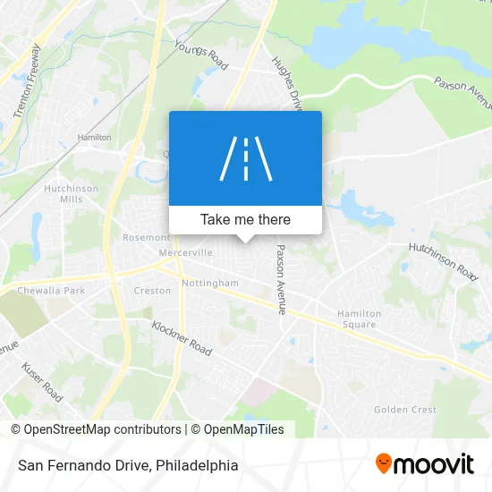 San Fernando Drive map