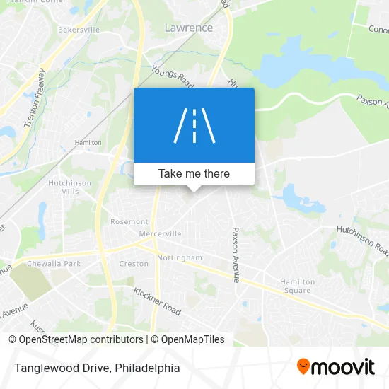 Tanglewood Drive map