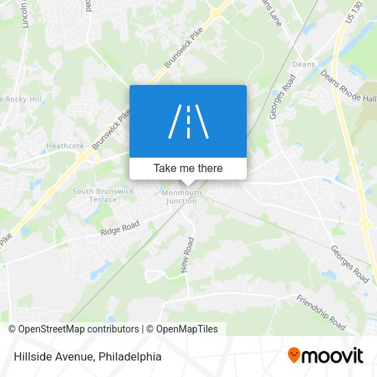 Hillside Avenue map
