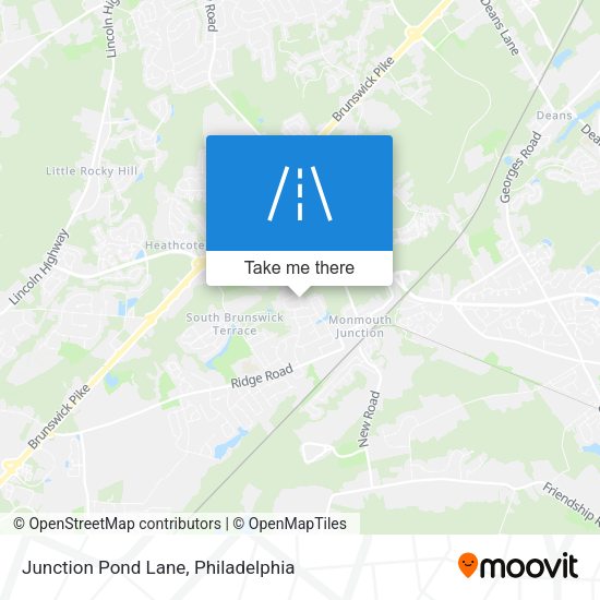 Junction Pond Lane map
