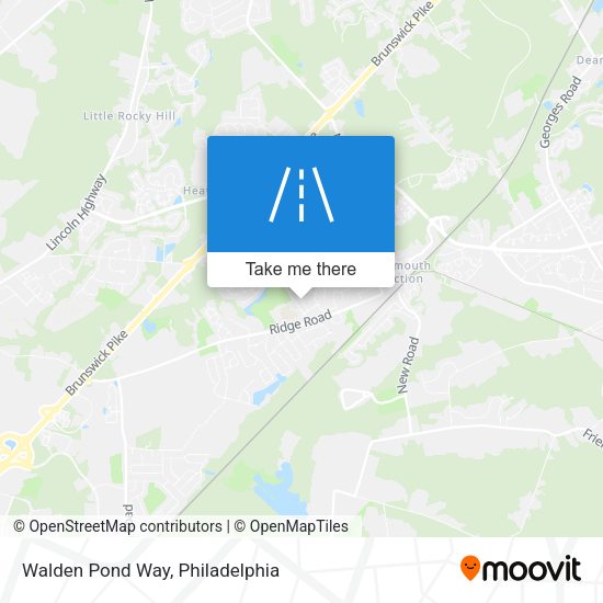 Mapa de Walden Pond Way