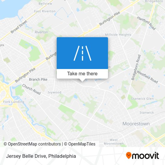 Jersey Belle Drive map