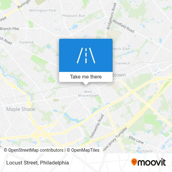 Locust Street map
