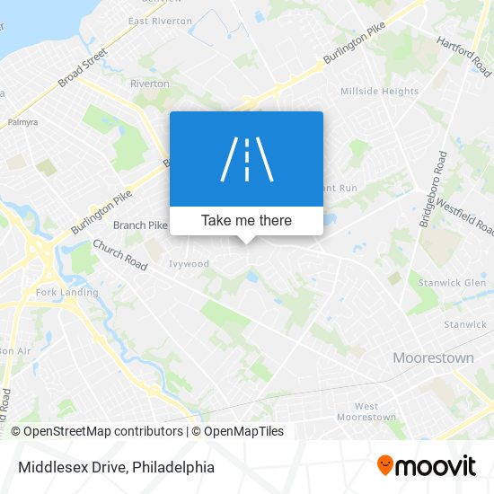 Middlesex Drive map