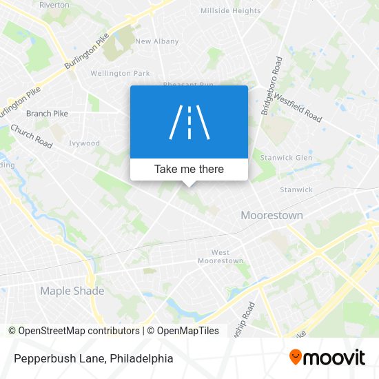 Pepperbush Lane map