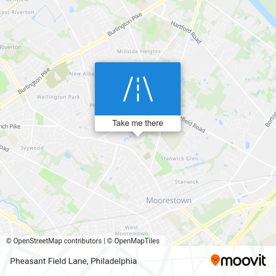 Pheasant Field Lane map