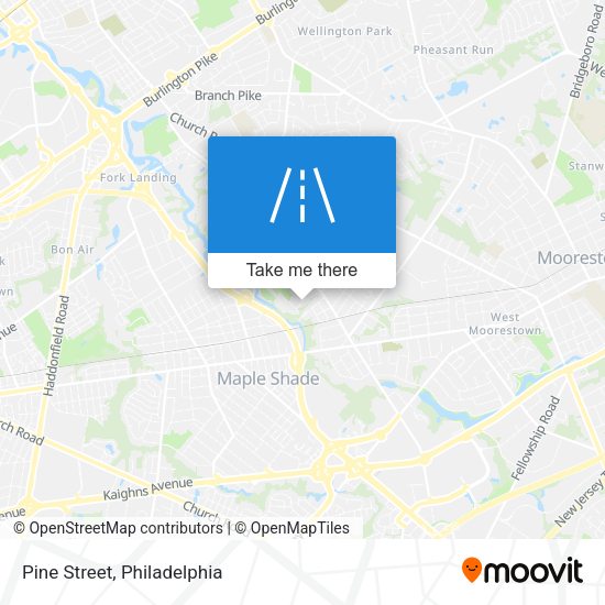 Mapa de Pine Street