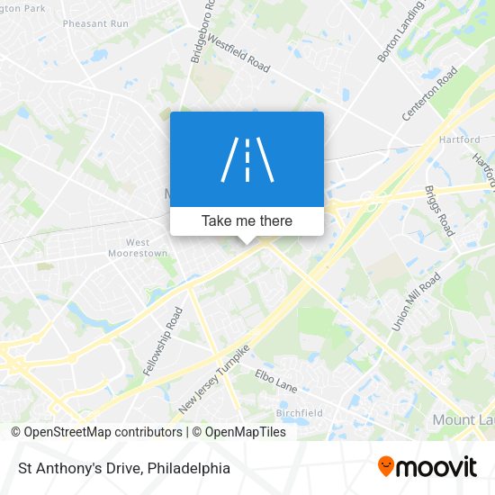St Anthony's Drive map
