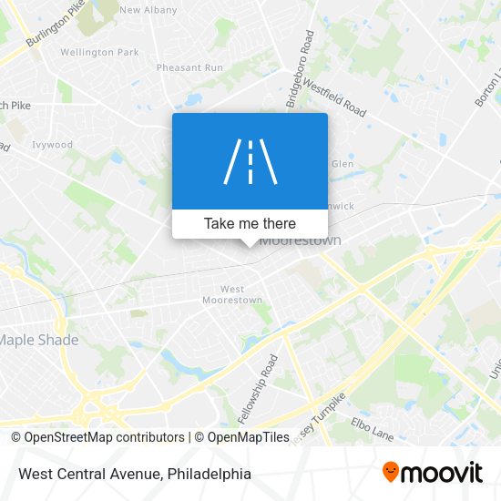 West Central Avenue map