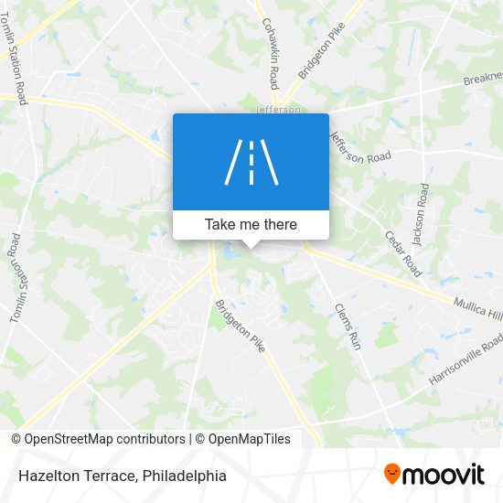Hazelton Terrace map