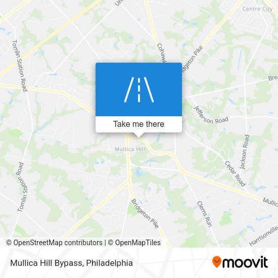 Mullica Hill Bypass map