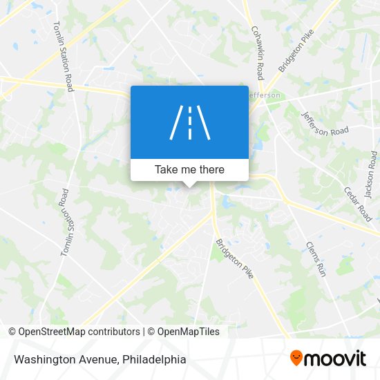 Washington Avenue map