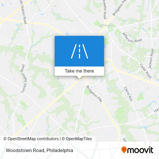 Mapa de Woodstown Road