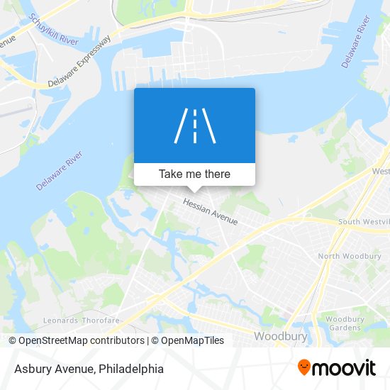 Asbury Avenue map