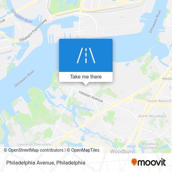 Philadelphia Avenue map