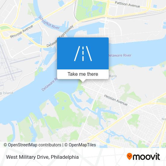 Mapa de West Military Drive