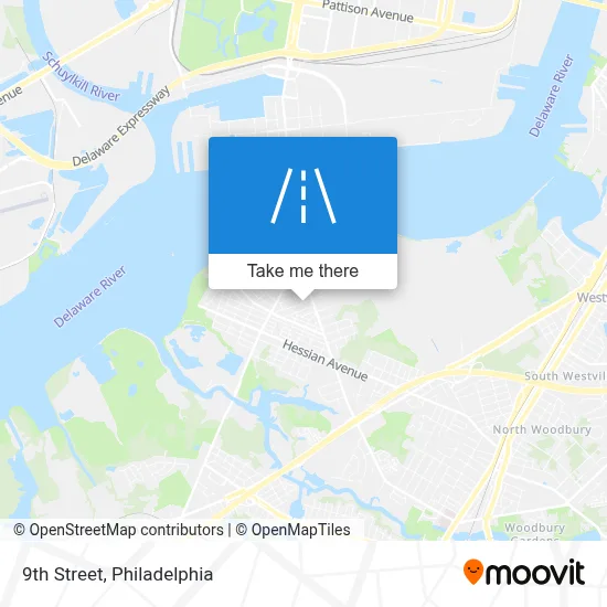 9th Street map