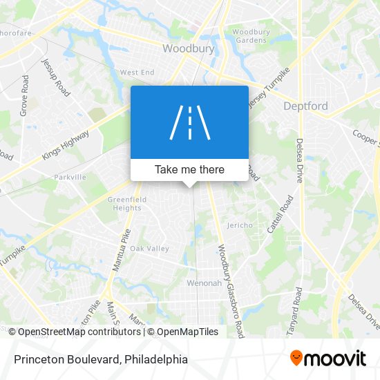 Mapa de Princeton Boulevard