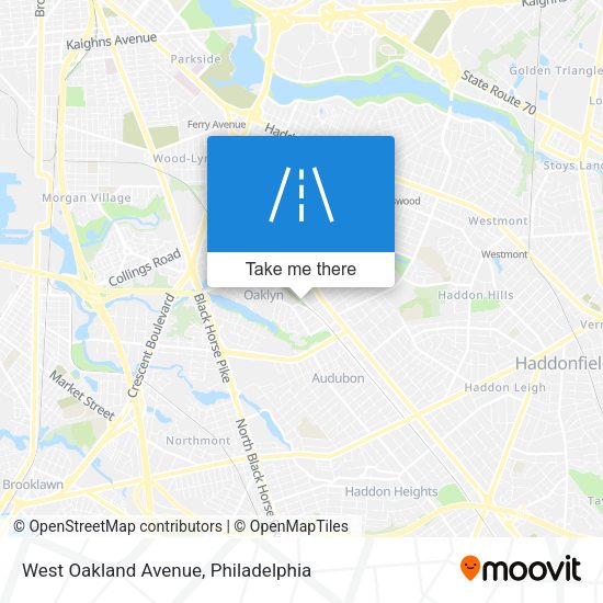 West Oakland Avenue map