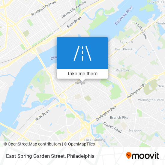 Mapa de East Spring Garden Street