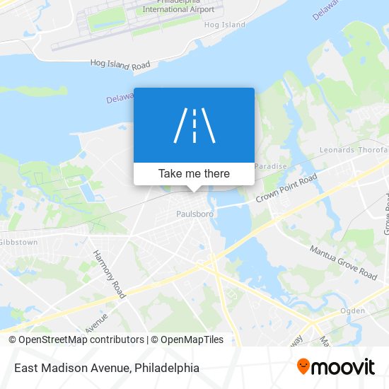 East Madison Avenue map