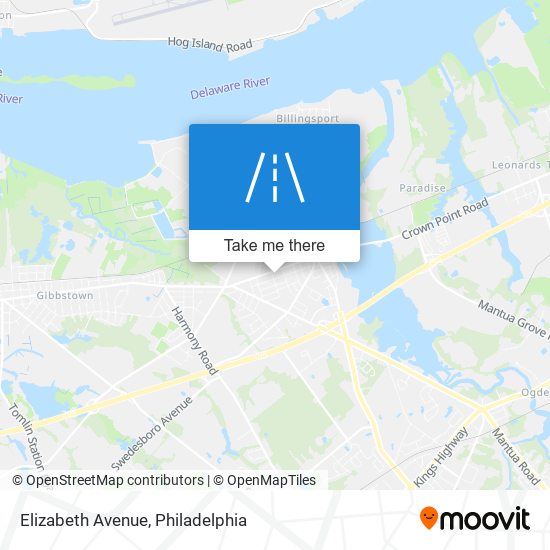 Mapa de Elizabeth Avenue