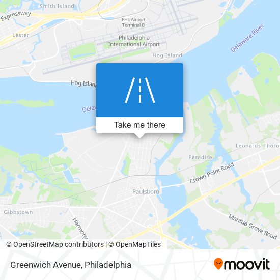 Mapa de Greenwich Avenue
