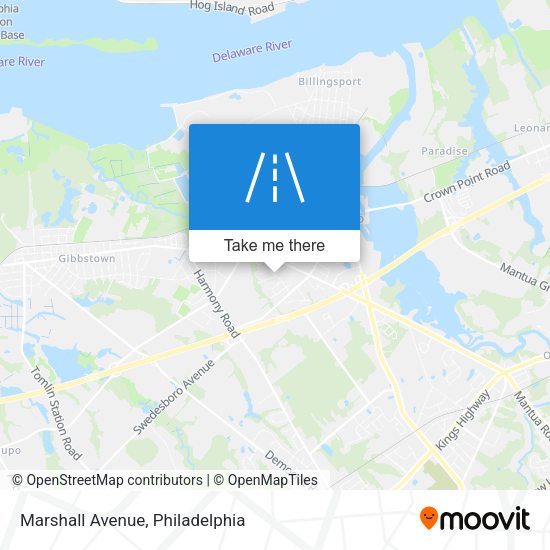 Marshall Avenue map