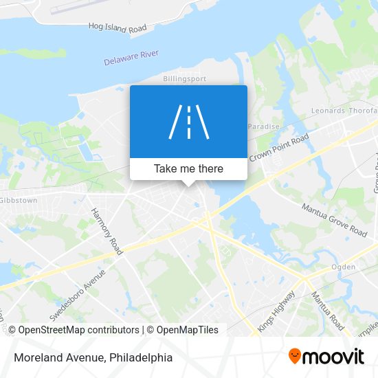 Moreland Avenue map