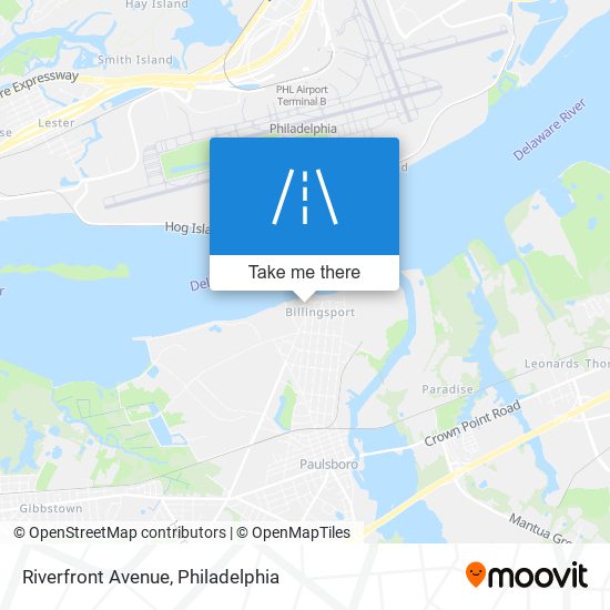 Riverfront Avenue map