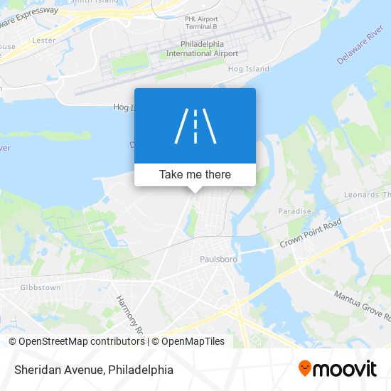 Mapa de Sheridan Avenue
