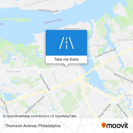 Thomson Avenue map