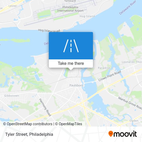 Mapa de Tyler Street