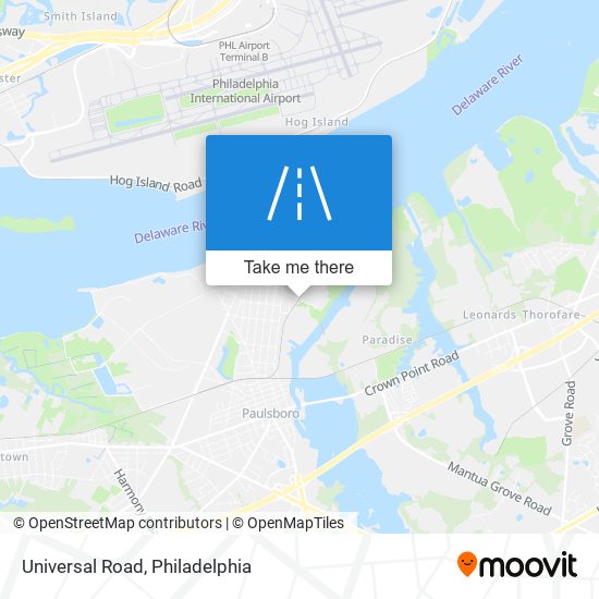 Mapa de Universal Road