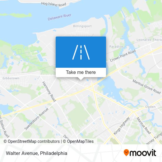 Mapa de Walter Avenue
