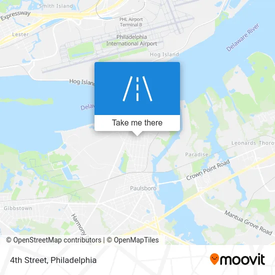 4th Street map