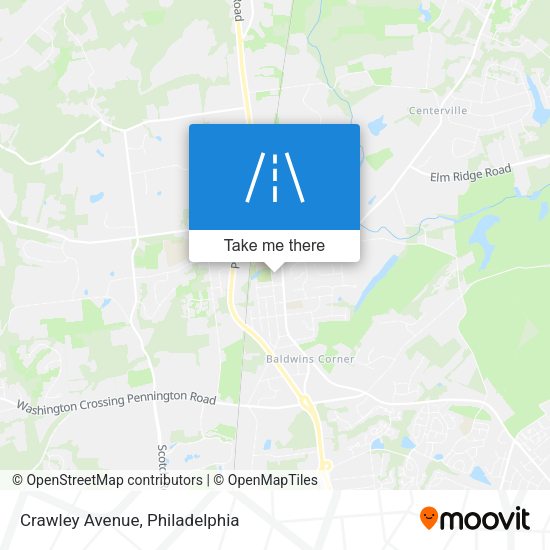 Crawley Avenue map