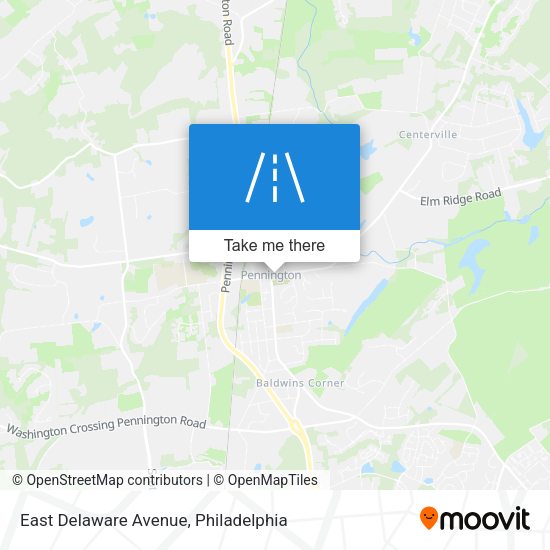 East Delaware Avenue map