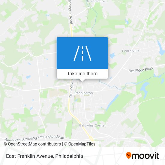 East Franklin Avenue map