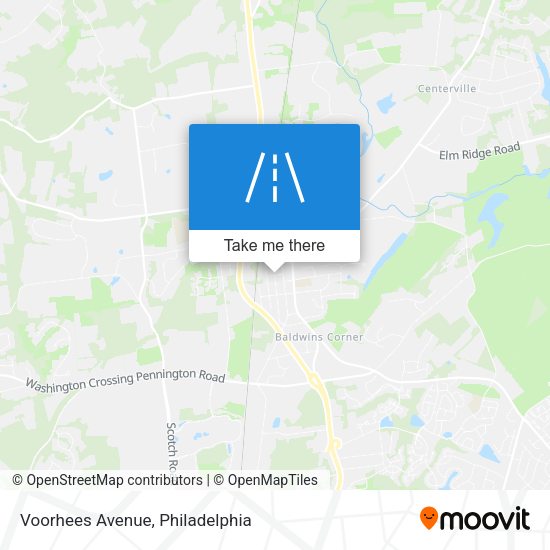 Voorhees Avenue map