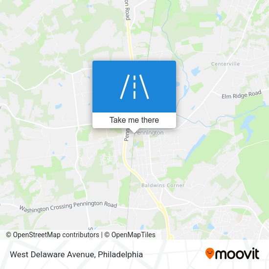 Mapa de West Delaware Avenue