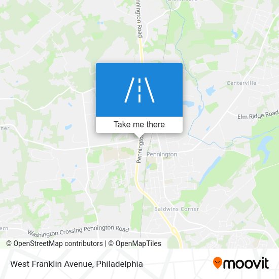 West Franklin Avenue map