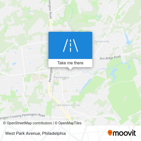 Mapa de West Park Avenue