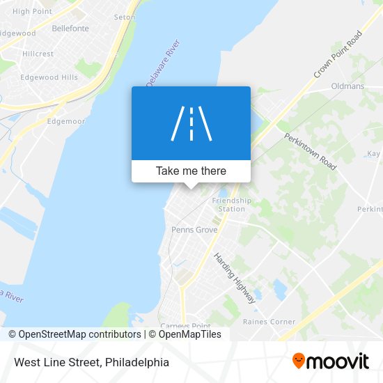 West Line Street map